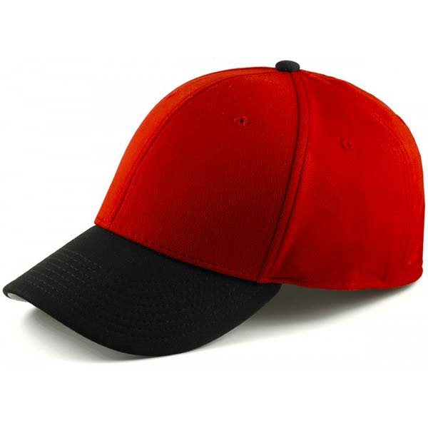 classic red and black blank flexfit cap