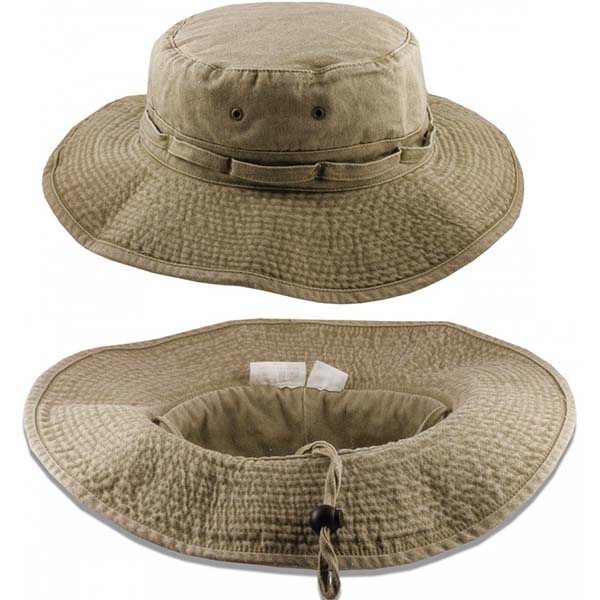Extra Big Size Fishing Hats-Khaki
