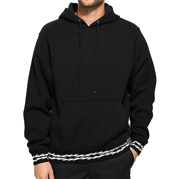 mens black cotton hoodies