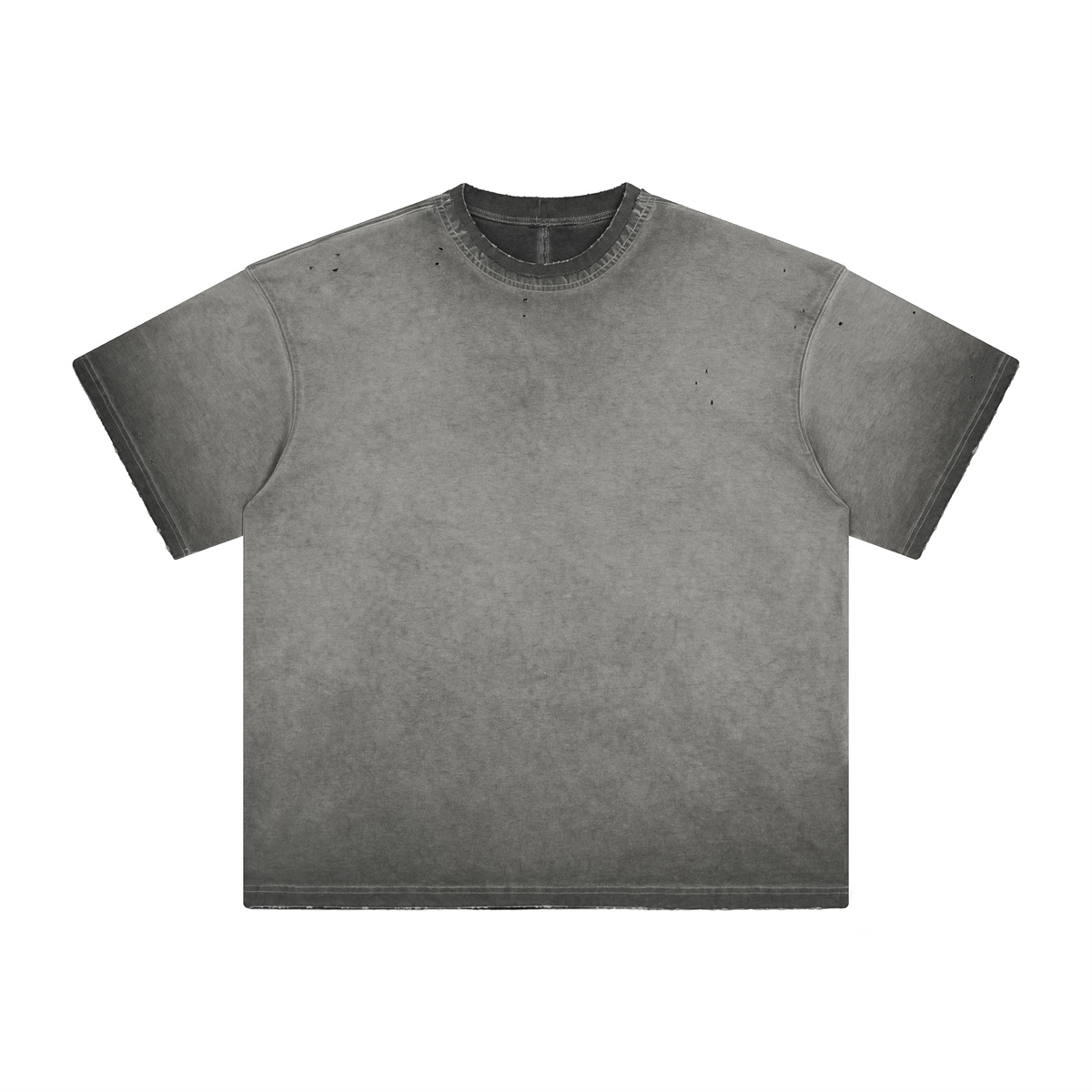 AR-021 stone washed distressed t shirt 250gsm